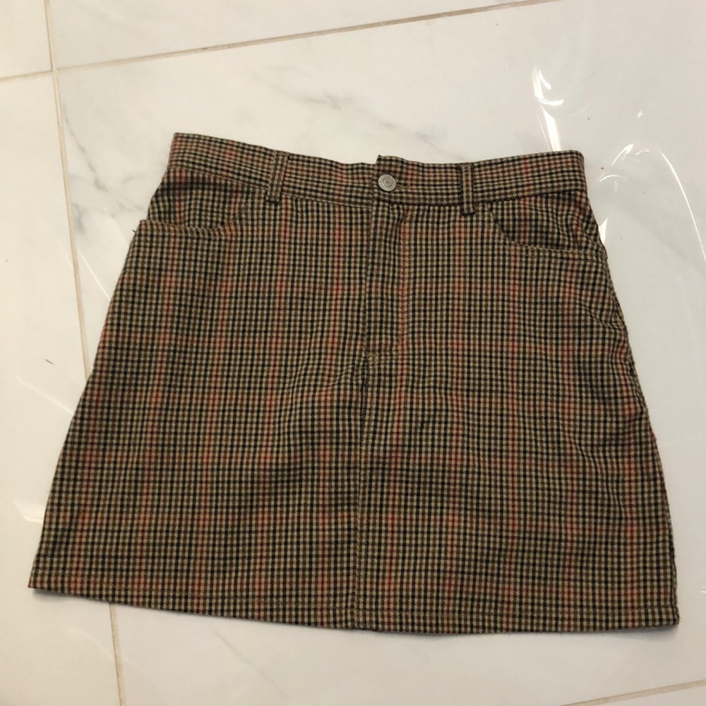 Brandy Melville Houndstooth Skirt